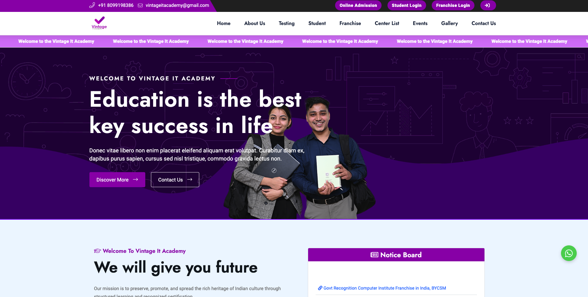Vintage IT Academy Screenshot